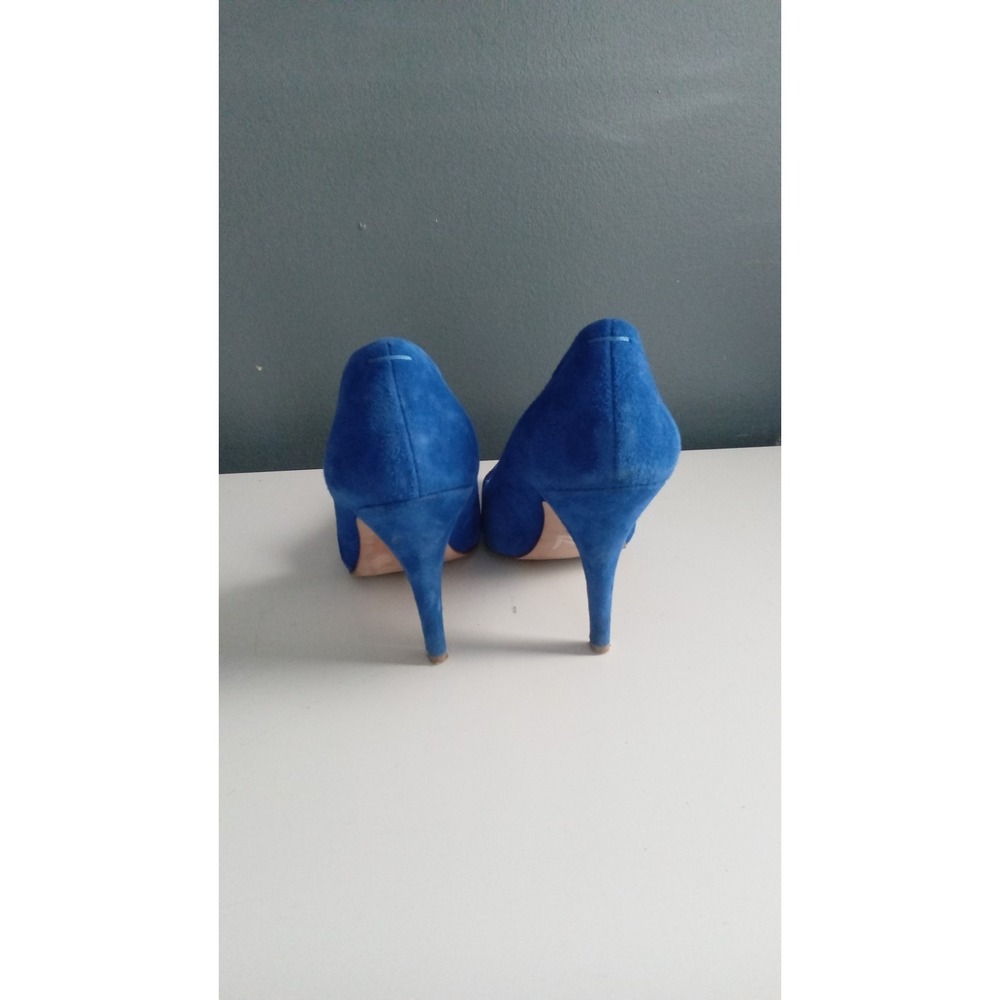 Madewell Suede Pointed-Toe‎ Heels Cobalt Blue Pumps Classic Shoes - Picture 5 of 8